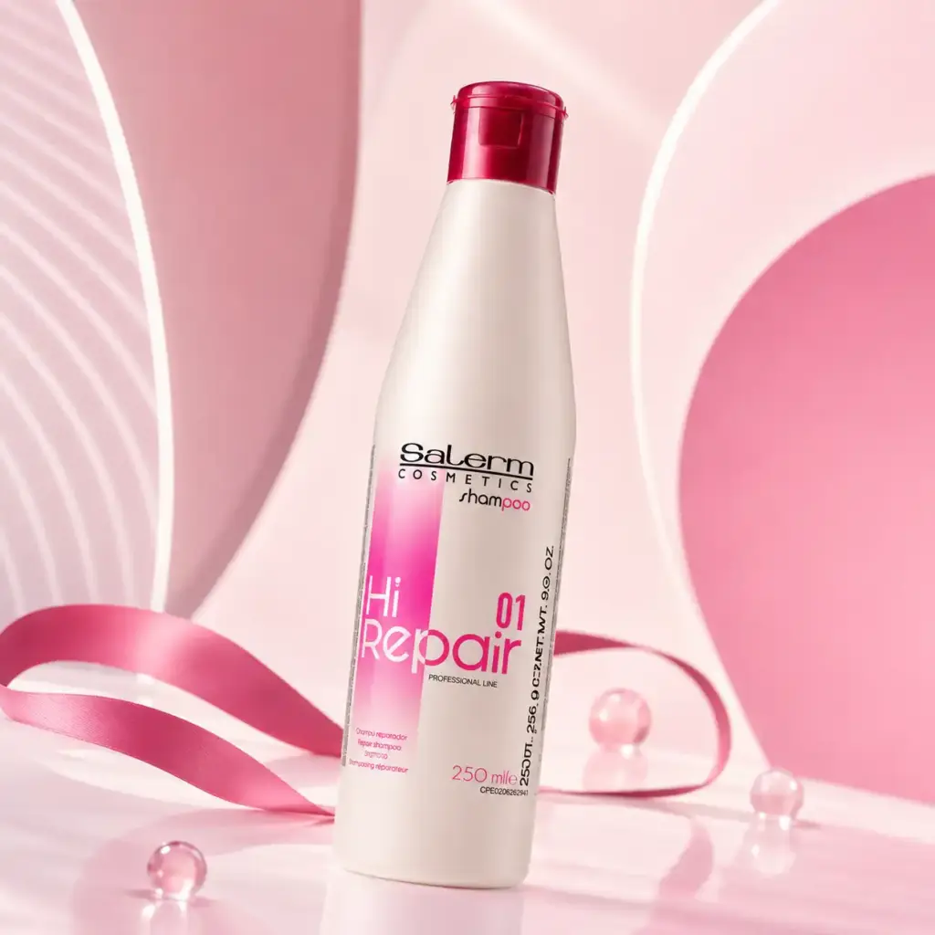 Champu reparador para el cabello deñado de la marca Salerm